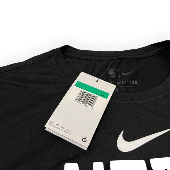 Nike Nets DriFit Team Issue Long Sleeve Pregame Shirt NBA Men's Size XL-TALL - Picture 3 of 7